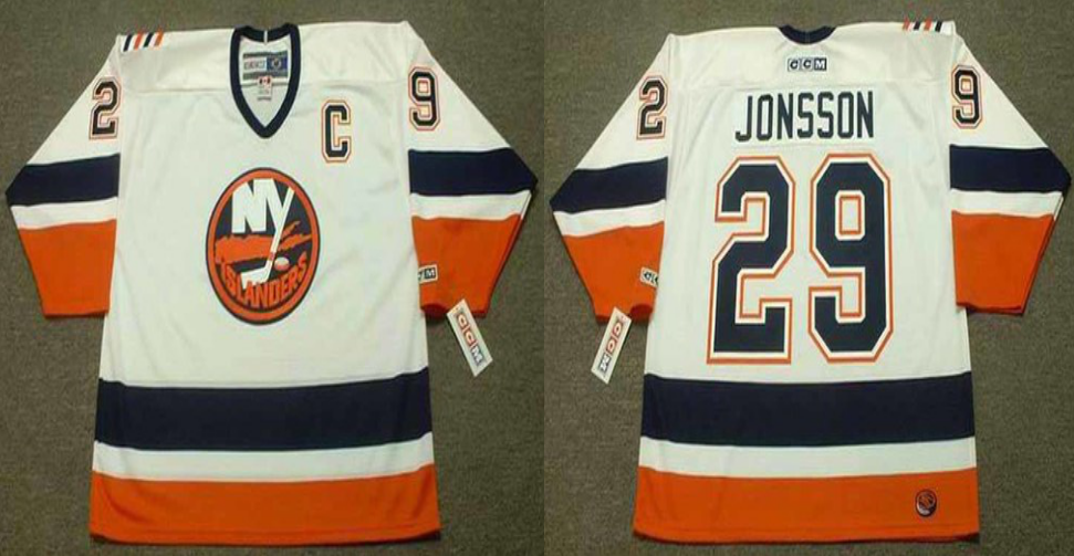 2019 Men New York Islanders 29 Jonsson white CCM NHL jersey